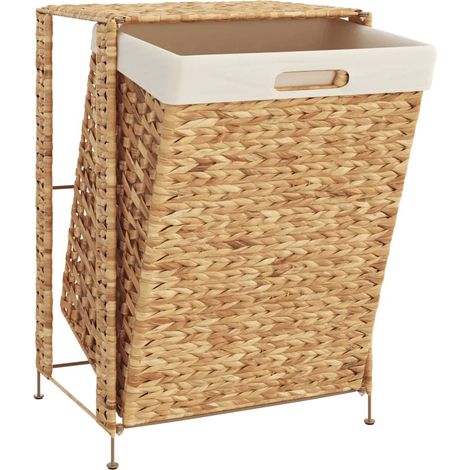 Panier à linge 44x34x64 cm hyacinthe d'eau CFW172104 (1/5)