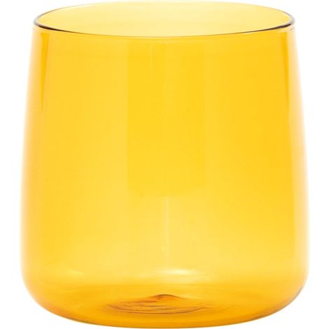 Zafferano Lot de 6 Verres No Bilia en verre borosilicaté travaillé à la main couleur jaune or pour une table élégante et moderne design exclusif