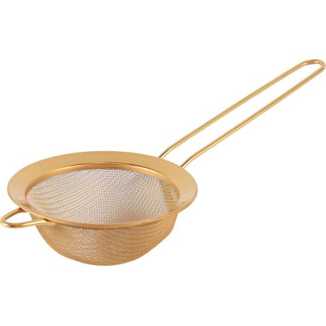 Feinmaschiges Ölsieb aus Edelstahl, goldenes Mehlsieb, Sieb, Siebe, Mehl, Kaffee, Netzfilter