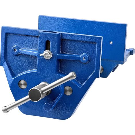 Étau d'établi bois, largeur de mâchoire 17,8 cm, ouverture max 20,3 cm, fonte lourde, arrêt avant réglable, pour perçage. (1/5)