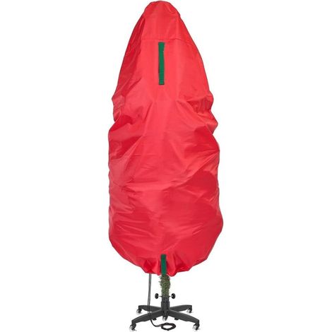 Sac De Rangement Pour Arbre De Noël - Fermeture Éclair Intégrale - Sangles Réglables - Matériau 210D Imperméable - Pour Arbres Montés Jusqu'à 9 Pi (274 cm) - 1 Pièce