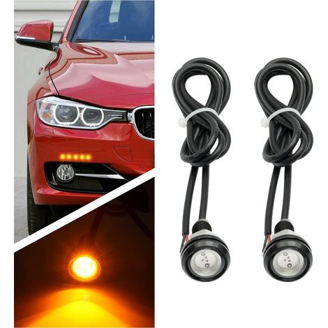 2Lampe d'éclairage LED haute puissance Eagle Eye - 9 W - Avec vis, pour voiture ou moto - Feux de recul/circulation/stationnement (1/5)
