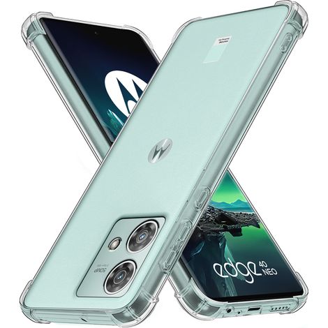 Funda para Motorola Edge 40 Neo, resistente a caídas, transparente. (1/5)