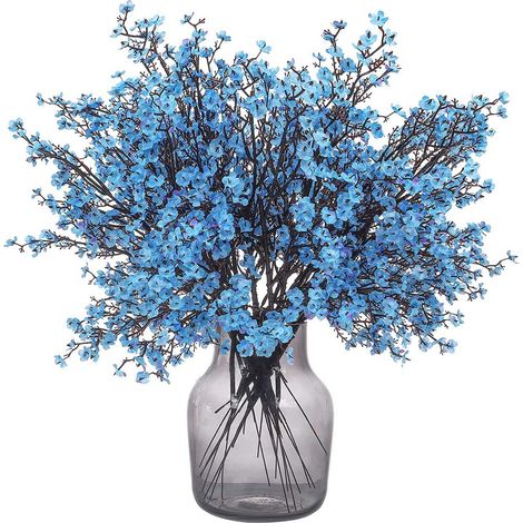 6 Bouquets de gypsophile, fleurs artificielles en soie, 50 cm, décoration maison, mariage, fête (1/5)