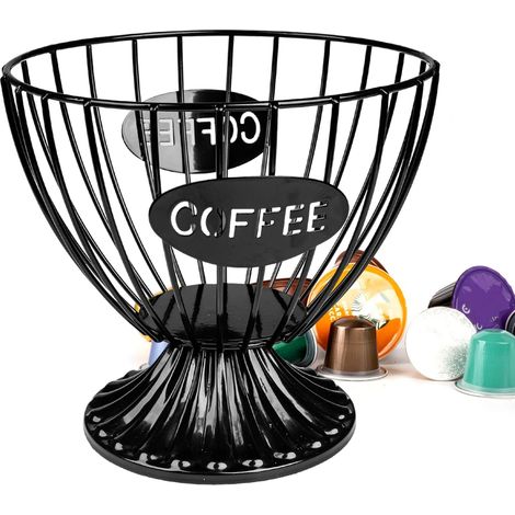 Porta capsule di caffè, portabicchieri a forma di K per piano di lavoro, grande capacità, stile minimalista, organizer per capsule di caffè per cucina, ufficio, accessori decorativi