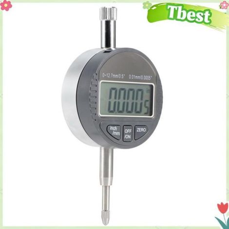 Indicateur Numérique - Plage De Mesure 0 À 12,7 Mm - Résolution 0,01 Mm - Écran LCD - Pour Ateliers Industriels Et Laboratoires - 1 Pièce (1/5)