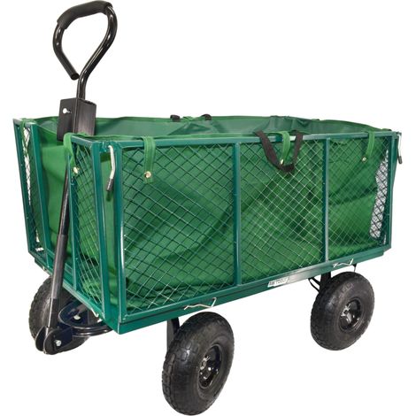 Awtools wózek ogrodowy transportowy wysoki z pokrowcem 300kg