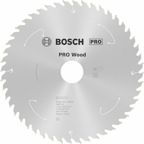 Lame de scie circulaire sans fil PRO Wood, 190 x 1,6 x 30 mm, T48 (1/5)