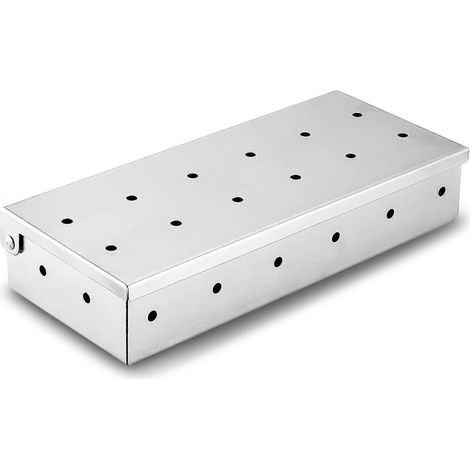 Boîte à Fumée en Acier Inoxydable pour Barbecue - Générateur de Fumée de Bois pour Poisson et Viande (1/4)
