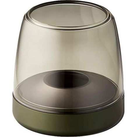 Bougeoir de luxe en verre et aluminium vert - Kooduu - glow 10 green (1/3)