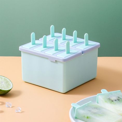 Moule À Glace - 8 Pièces - Polypropylène Alimentaire - Structure Verticale Anti-Fuite - Pour Glaces Maison Yogourt Et Fruits - Lot De 1 (1/3)