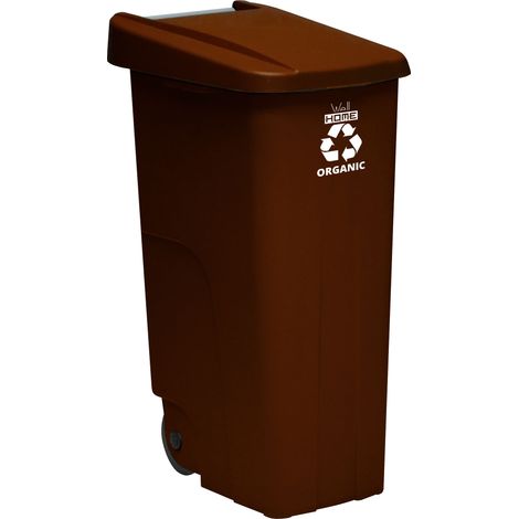 Cestino wellhome reciclo 110L con coperchio e ruote (1/5)