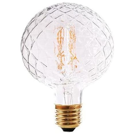 Perceuse à ananas à ampoule de forme rétro, 220V 4W 2700K, ananas transparent G95 à l'intérieur (1/5)