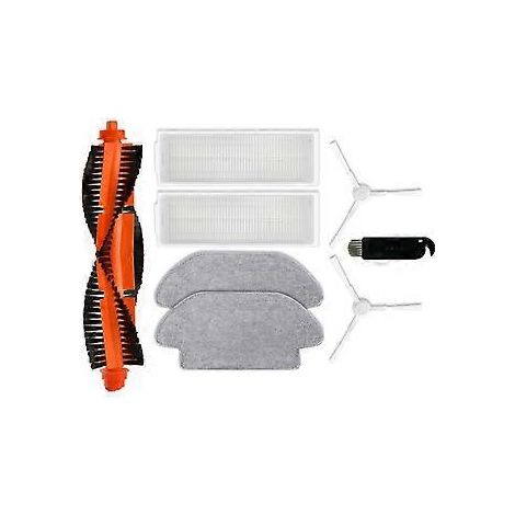 Ersatzteile für Saugroboter S10 S12 B106GL: Haupt- und Seitenbürste, HEPA-Filter, Wischtuch (1/5)