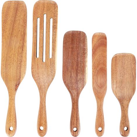 Myqqhbs Spurtle Holzset, handgefertigt, langlebig, schottisch (1/5)