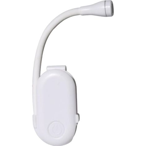 Lampe à Pince Rechargeable USB pour Lecture Lumière LED Réglable, (1/5)