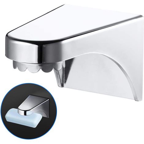 2 Stück magnetischer Seifenhalter aus ABS, zur Wandmontage, magnetischer Seifenhalter, 3M starker Klebstoff, klebrige Seifenschale für Badezimmer, Küche, Spüle, Küchenzubehör (1/5)
