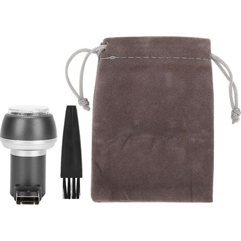 Rasoir Électrique Pour Barbe - Interface Micro Usb 2 En 1 - Tête De Coupe Étanche Et Aimantée - Portable Pour Voyage - Gris (1/5)