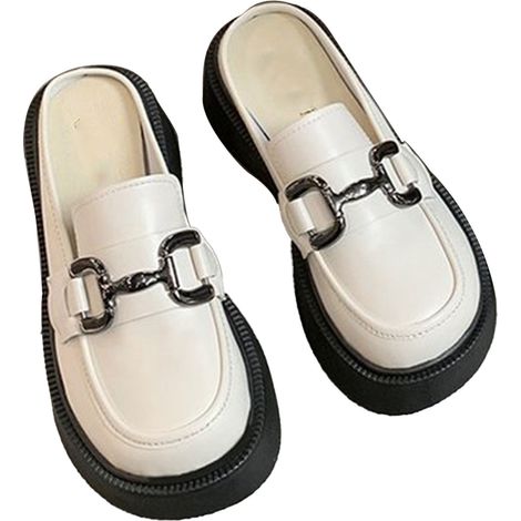 Chaussures De Travail Pour Femme - Boucle Métal Et Bout Rond - Cuir Pu Beige - Semelle Antidérapante - Taille 38 (1/5)