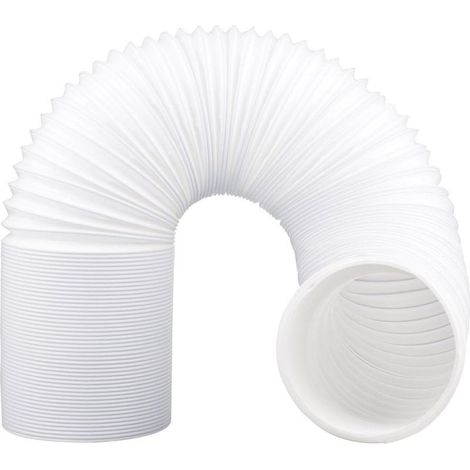 Tuyau d’Évacuation 130\u202fmm 3\u202fm PVC Flexible pour Climatiseur Mobile, Sèche Linge, Hotte, Rallonge (1/5)