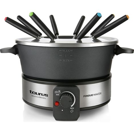 TAURUS fondue electrica 2 l 8 personas ff2 , Fondue eléctrica 2 litros 8 piezas FF2La comida más divertida con FF2, la fondue ideal para reunirte con tus amigos y família y dis