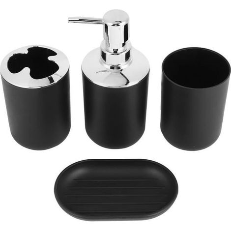 Garosa Accessoire de salle de bain 4 pièces / ensemble accessoires de salle de bain ensembles distributeur de savon porte-savon