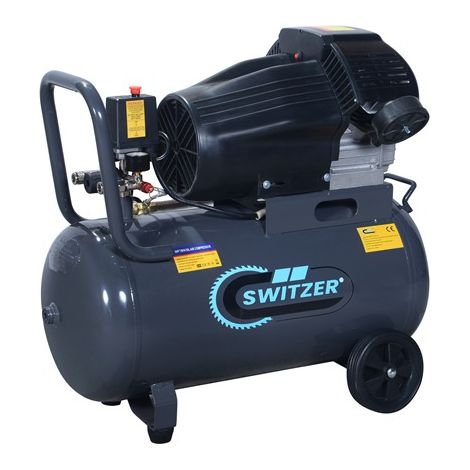 SwitZer Air Compressor 3HP Twin 50L SZ-AC-006 Grey