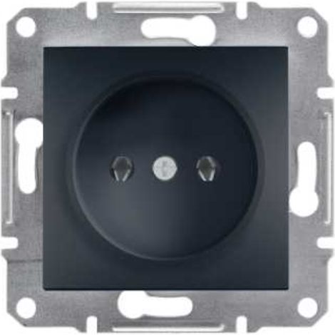 Asfora Enchufe 煤nico 2P sin marco antracita EPH3000171