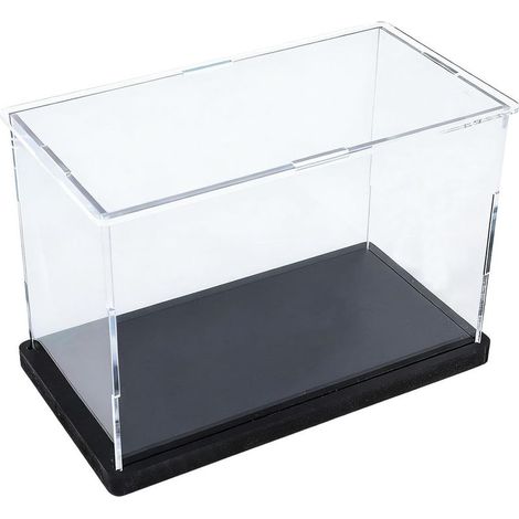 Vitrine pour Maquette de, boîte d'exposition pour 1/24, Anti-poussière, Base Noire, empilable, en Acrylique Transparent (1/5)