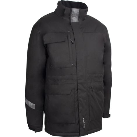 Parka mit thermo-reflektierender Futter TAPIR - Schwarz L (1/4)