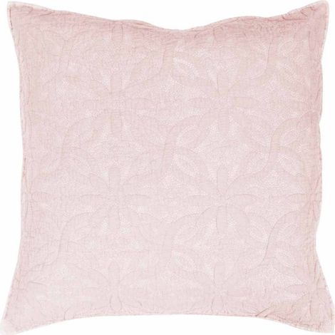 Housse de Coussin "Florette" 60x60cm Rose (1/3)