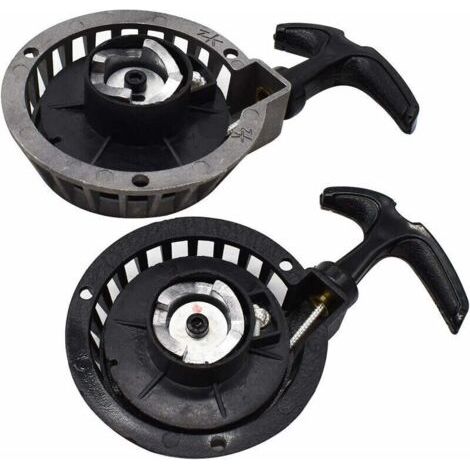 Démarreur facile à tirer, Tianer 2 PCS Mini démarreur à traction en alliage Booster Démarreur à rappel Démarreur à traction facile Convient aux vélos de poche 2 temps 49CC Minimoto ATV Quads. (1/5)