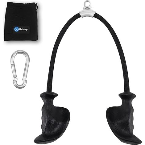 Rope Pour Triceps - Poignées Ergonomiques TPE - Câble Nylon Épais 91 cm - Fixation Universelle Pour Machine À Câbles - 1 Pièce (1/3)