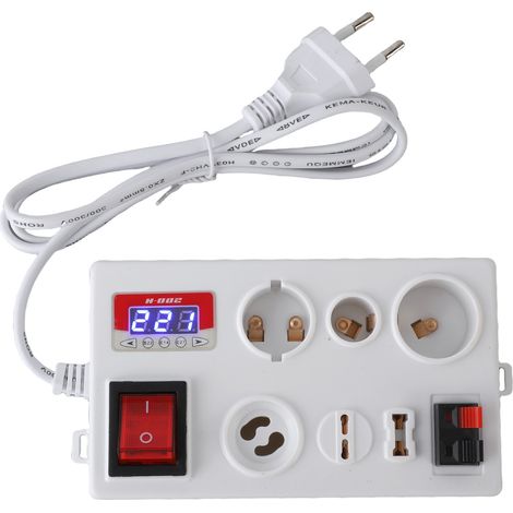 Eosnow LED-Spannungsprüfer, multifunktionaler Strom-Leistungsmess-Anzeigelampenkasten für B22 E14 E27 GU10 G4 bis G12 G9 EU-Stecker 85–265 V