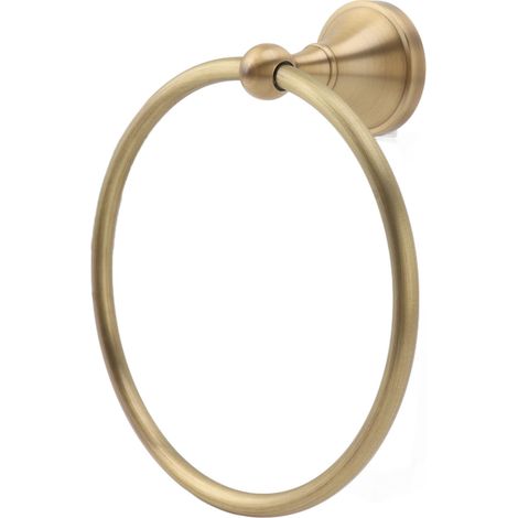 Anneau porte-serviette en cuivre, rond, mural, support pour douche à main et serviette, salle de bain, 960830 (1/5)