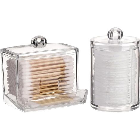 Organizzatore per il bagno, struttura in plastica resistente, soluzione di archiviazione versatile, 2 pezzi C (1/2)