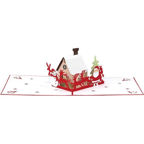 3D-Pop-up-Weihnachtskarte, leuchtende Geburtstagskarte für Jungen und Mädchen