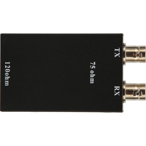 Adaptateur BNC 75 Ohm vers RJ45 12 Ohm, Convertisseur G.703 Équilibré/Déséquilibré avec Dissipation Thermique (1/5)