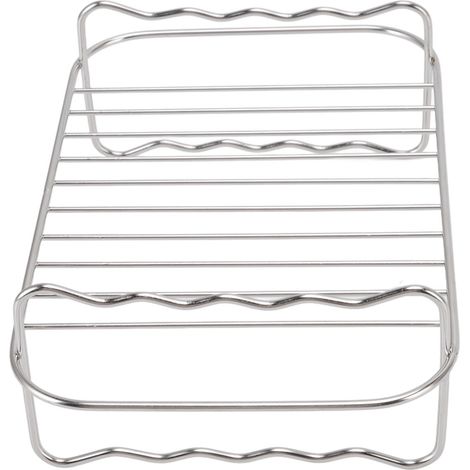 Support de friteuse rectangulaire double couche en acier inoxydable, accessoire pour friteuse à double panier NINJA FOOD 8QT (1/5)