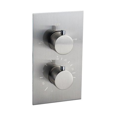 FugaFlow Eccelente Sobrado Robinet encastrable avec partie encastrable 2 voies inox brossé (1/4)
