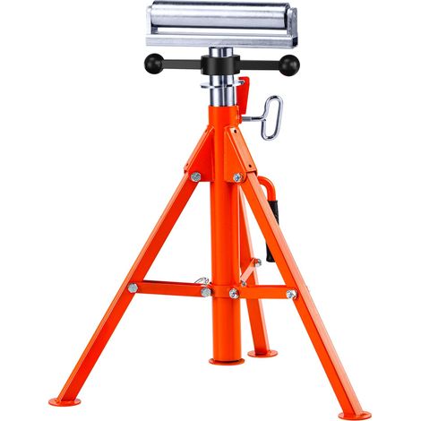 VEVOR Cavalletto Portatubi Capacità di Carico max. 1134kg Supporto a Rulli Pieghevole Altezza Regolabile 700-1320 mm in Acciaio 45 con Base Stabile per Accogliere Tubi Pannelli Diametro Fino a 305mm (1/5)
