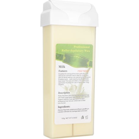 Cire dépilatoire roll-on 100 g pour le corps, les jambes, la poitrine, les bras, le maillot et les aisselles. Lait dépilatoire. (1/5)