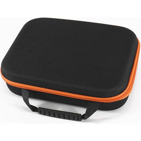 Toolbox with handle, large capacity zippered tool case for electric grinder, drill pliers, and screwdriver wrench. (1/5)