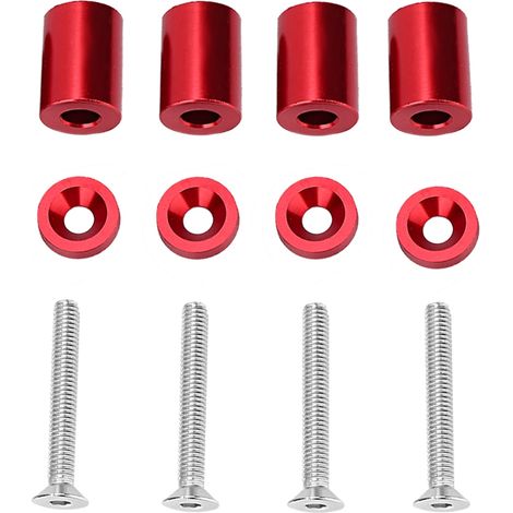 Kit de surélévation pour capot moteur en alliage d'aluminium, entretoise de ventilation pour turbo 6mm (1/3)