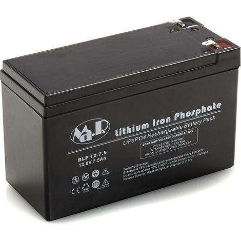 Batteria BLP12-7.5 deep-cycle LiFeLiIon 12V 7.5 Ah