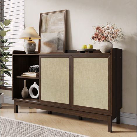 Madia con ante scorrevoli e 2 cassetti 150 cm OKMYHOME (1/5)