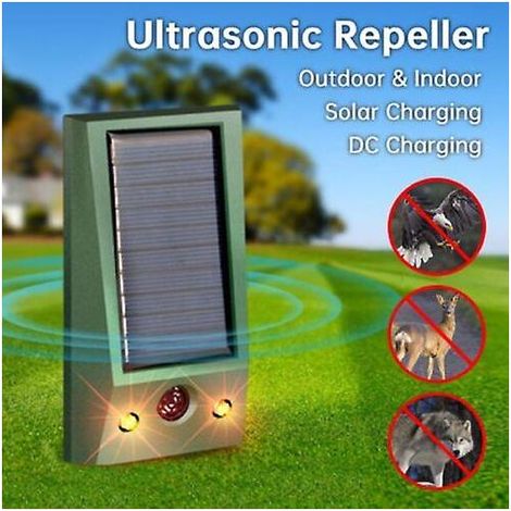 Ultrasons Solaire Chat Chien Répulsif Renard Pest Effaroucheur Dissuasif Répulsif Jardin (1/5)