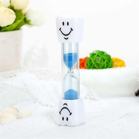 Minuteur Horloge Brosse à Dents Minuteur 3 Minutes pour Jeux Salle de Classe Maison Bureau Cuisine Décoration (Bleu) (1/5)