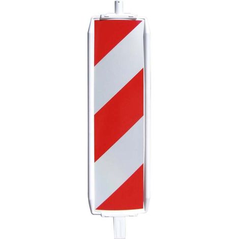[GEBRAUCHT] B-Ware Schake Kunststoffbake Typ 60 Absicherung Baustellen doppelseitig rot weiß Schild (1/2)
