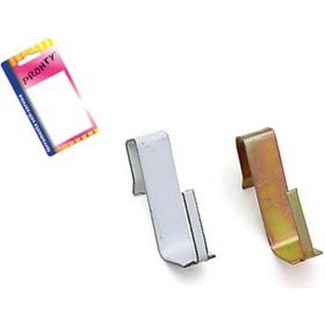 12BL GANCI PER BRIS BRIS PER INFISSI IN ALLUMINIO IN BLISTER  - acciaio verniciato bianco, in bl.4 pz.